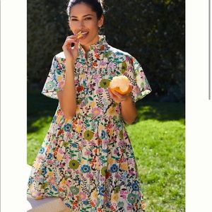 Ro’s Garden x Anthropologie Floral Ruffle Dress